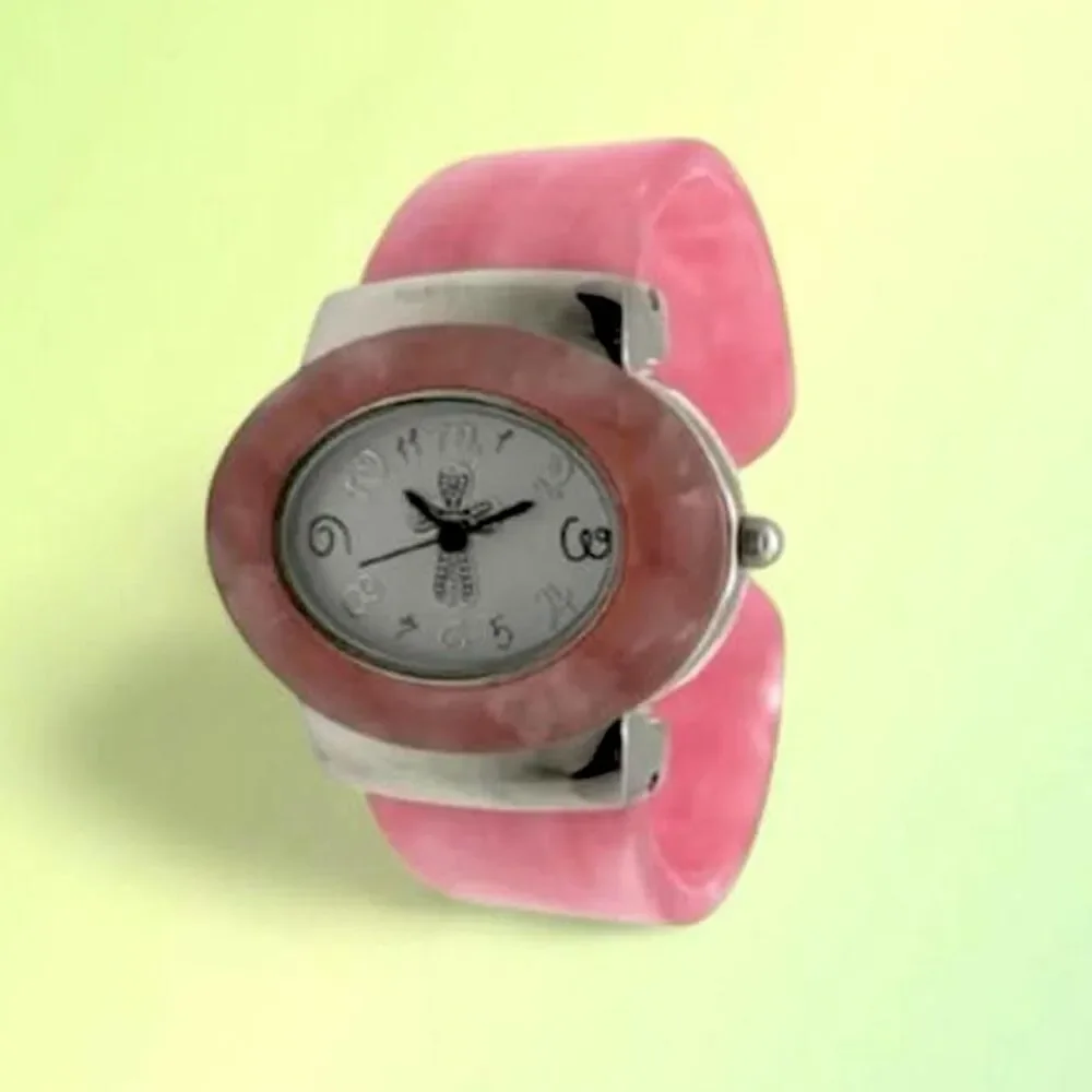 Unbranded Women's Pink and Silver Watch